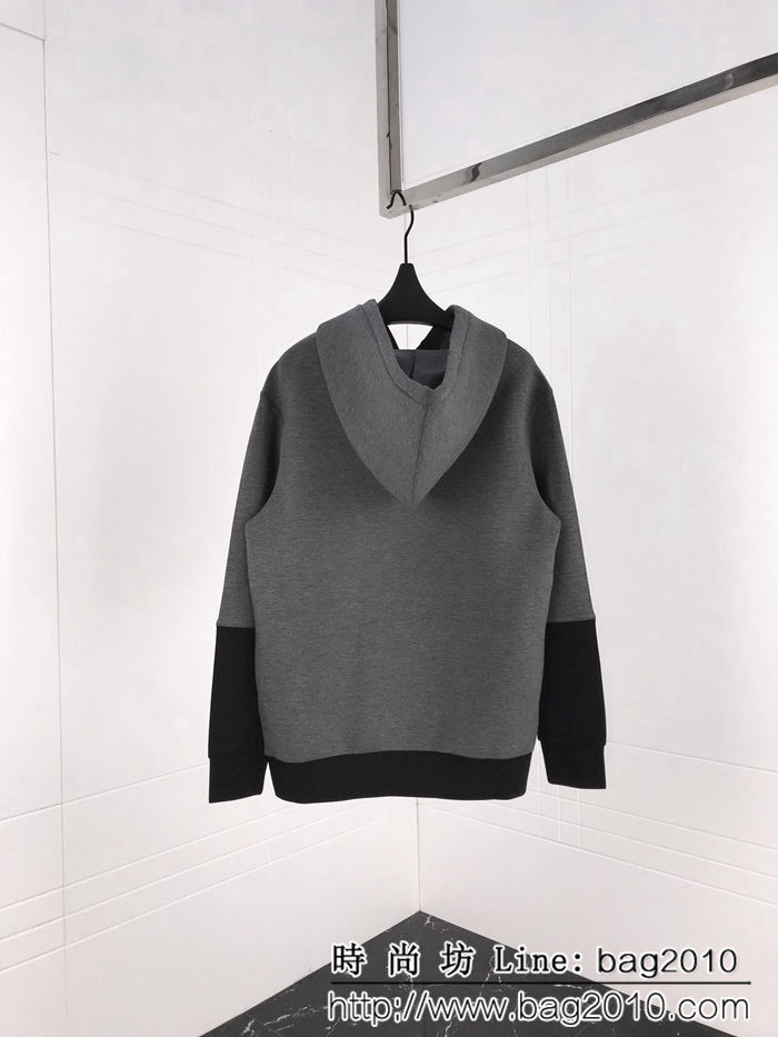 BALENCIAGA巴黎世家  18ss秋冬新款 撞色拼接 太空棉連帽衛衣 ydi1002